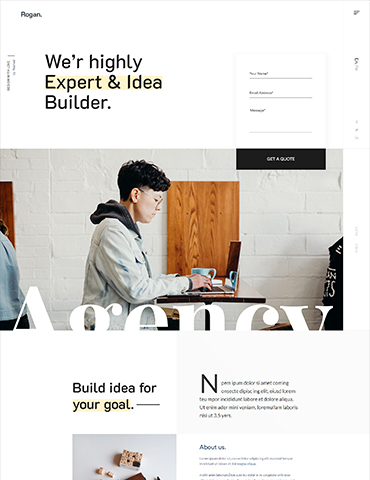 Rogan  Portfolio Studio Homepage Demo